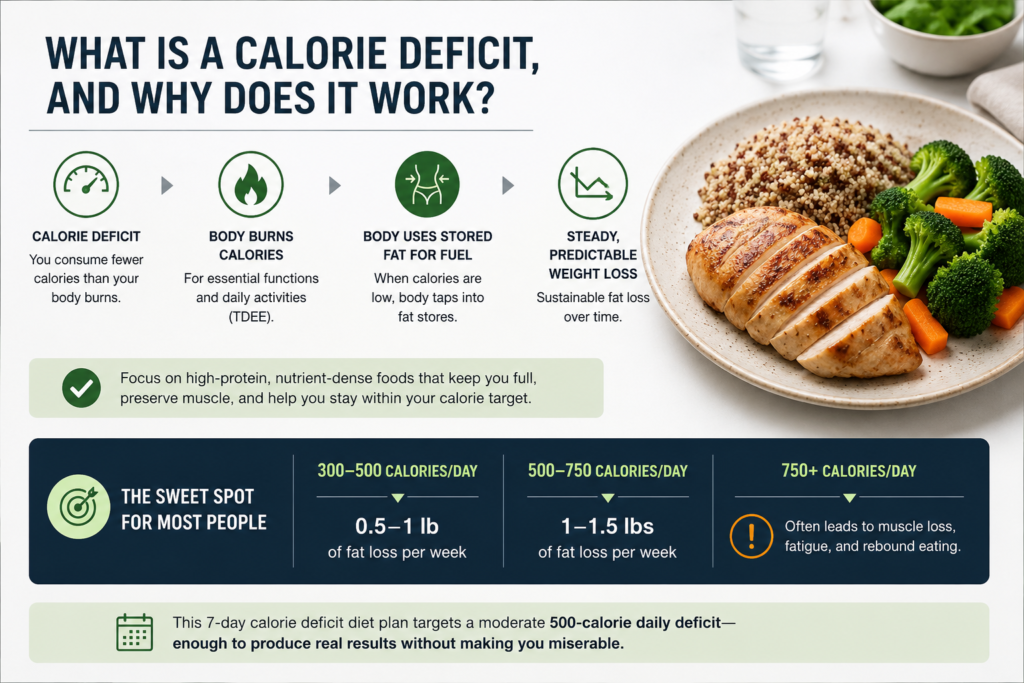 7-Day Calorie Deficit Diet Plan