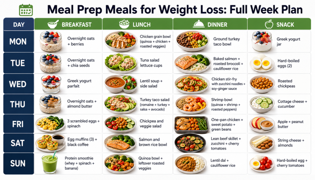 Meal Prep Ideas for Weight Loss