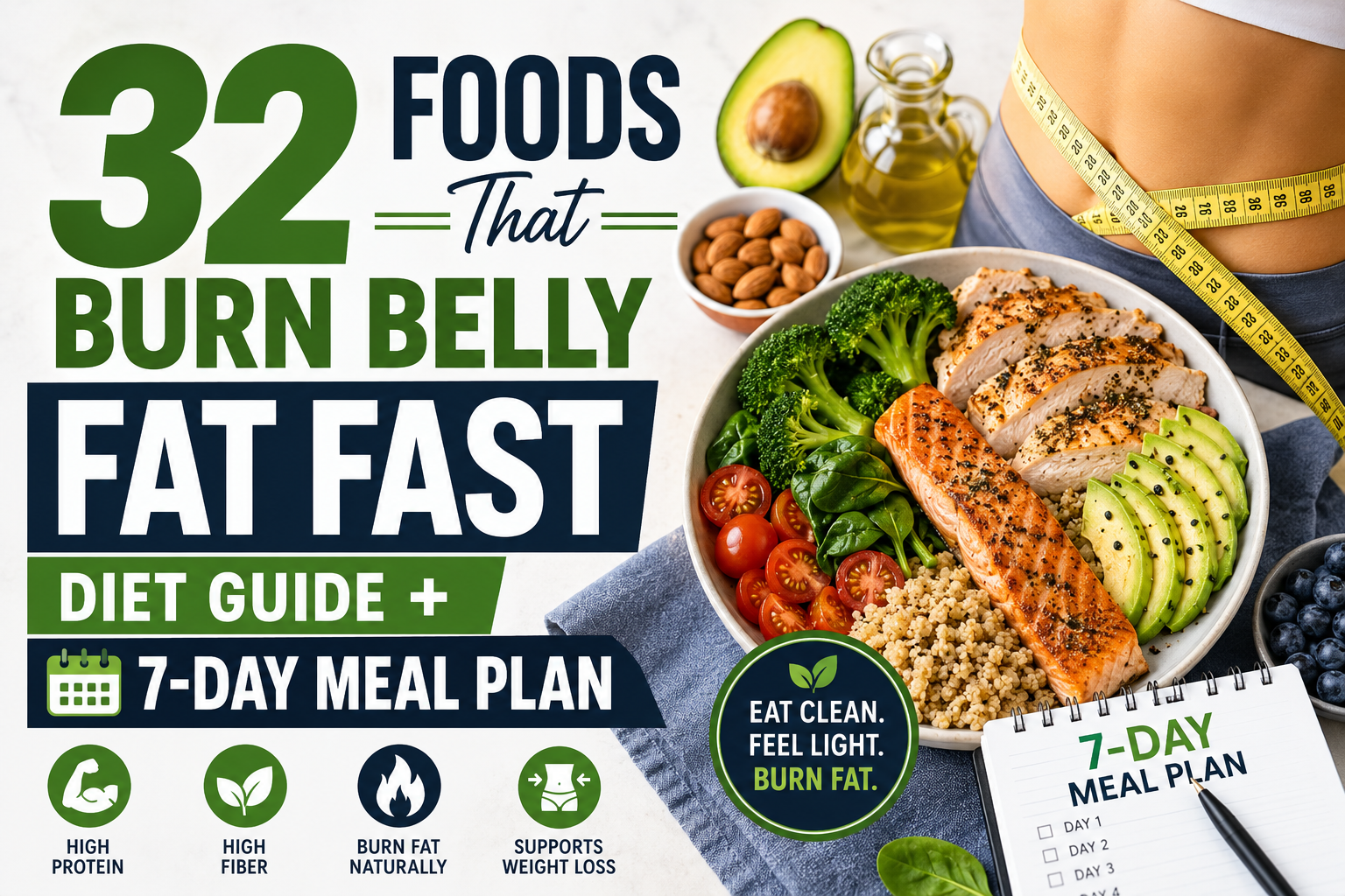32 Foods That Burn Belly Fat Fast