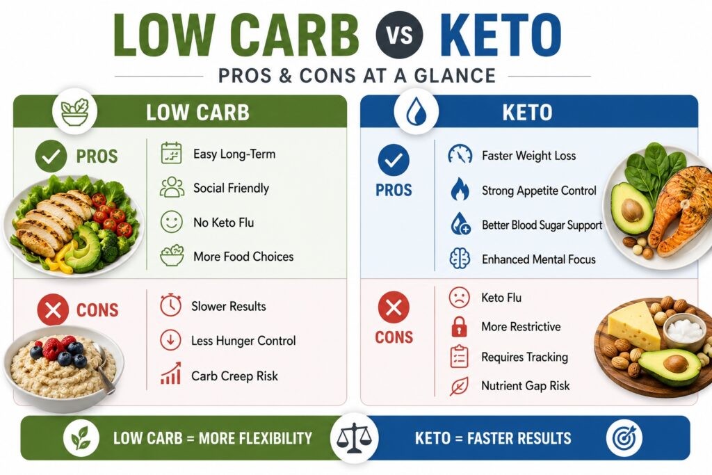 Low Carb vs Keto