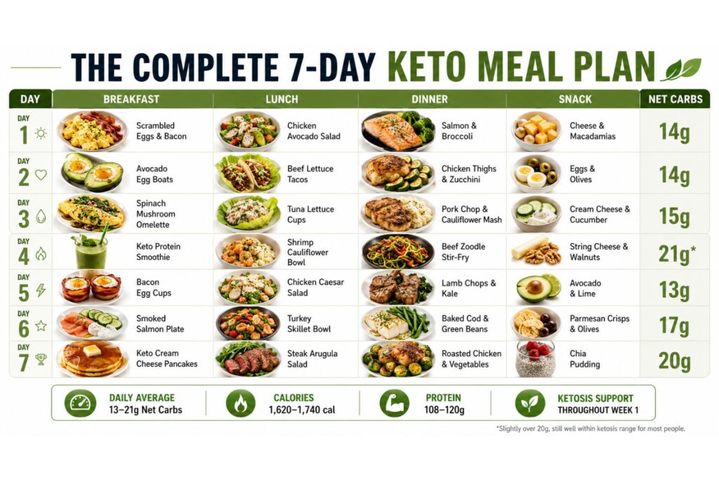 7 Day Keto Meal Plan