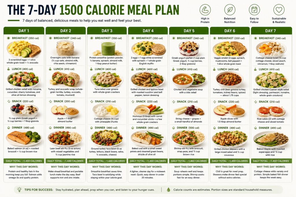 1500 Calorie Meal Plan
