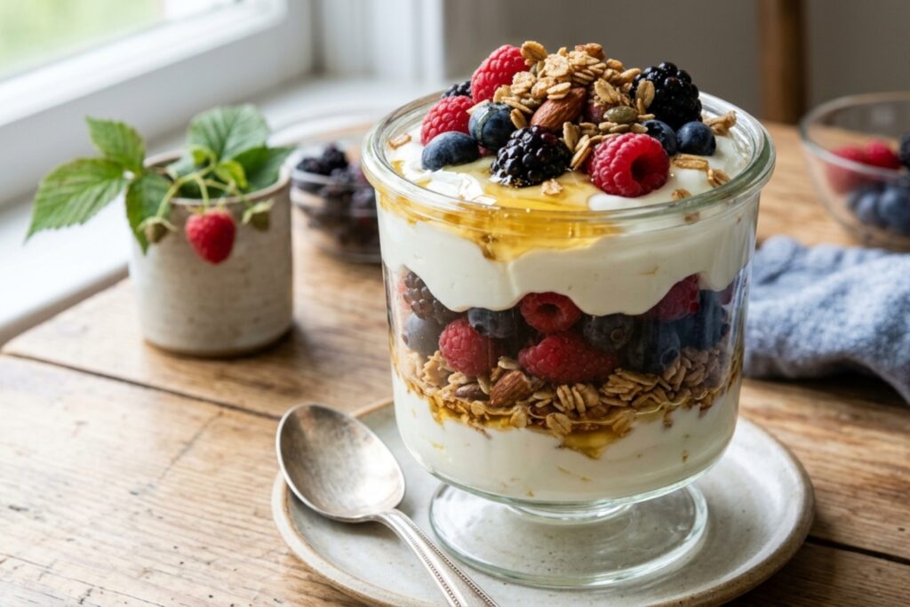 Greek yogurt parfait