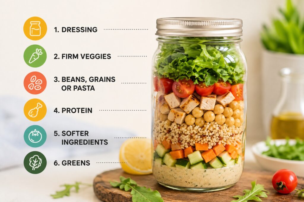 Mason Jar Salad Meal Prep