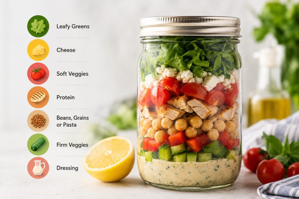 Mason Jar Salad Meal Prep