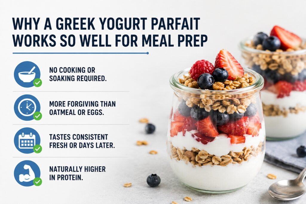 Greek yogurt parfait