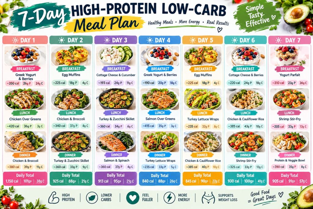 High Protein Low Carb Meal Plan