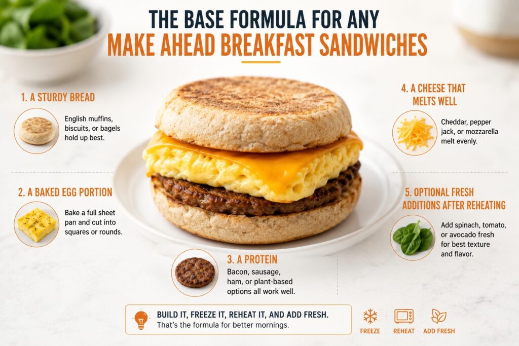 Make Ahead Breakfast Sandwiches